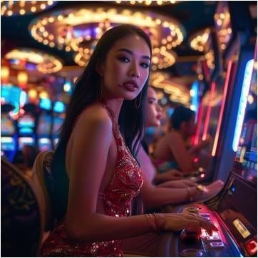 Suasana meja live casino dengan dealer profesional di platform winaslot Indonesia